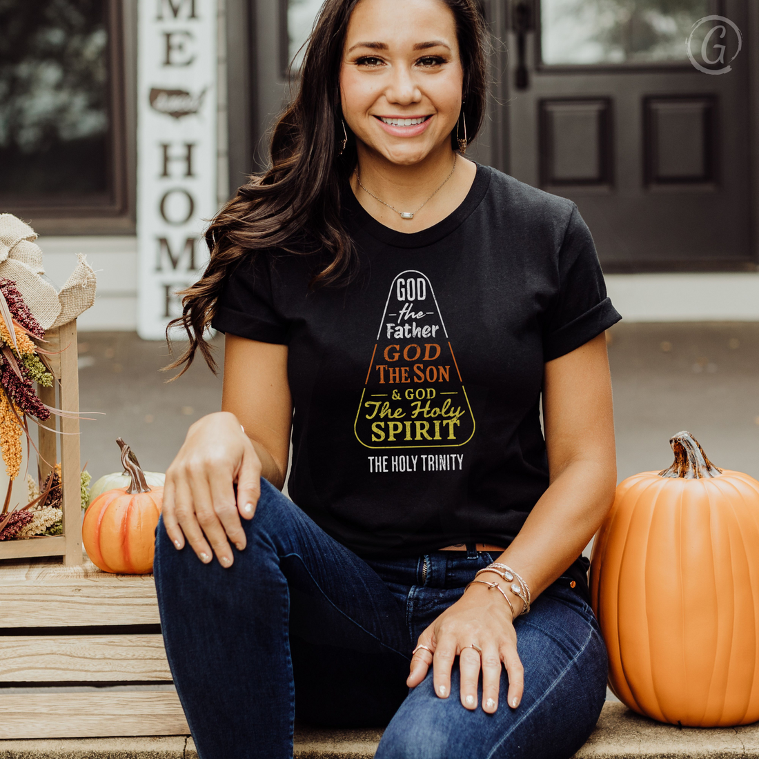 Candy Corn Trinity Unisex Christian T-Shirt