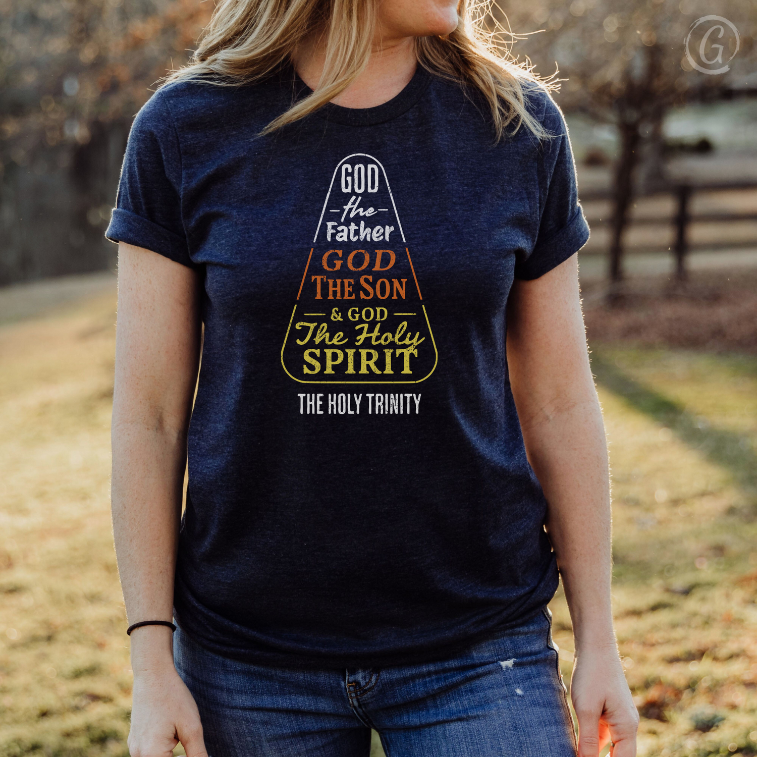 Candy Corn Trinity Unisex Christian T-Shirt