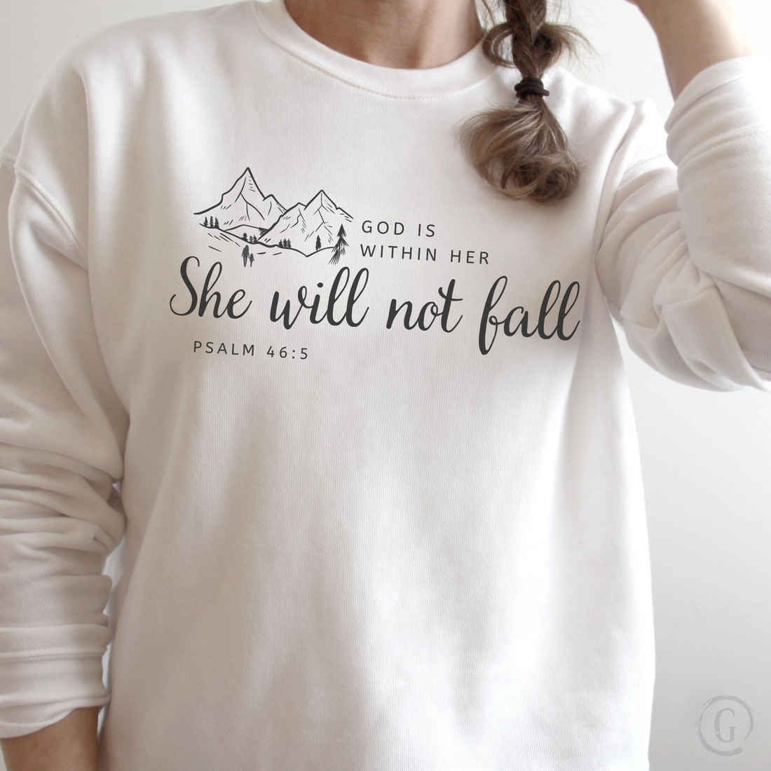 God Is Within Her She Will Not Fall Unisex Premium Sweatshirt
