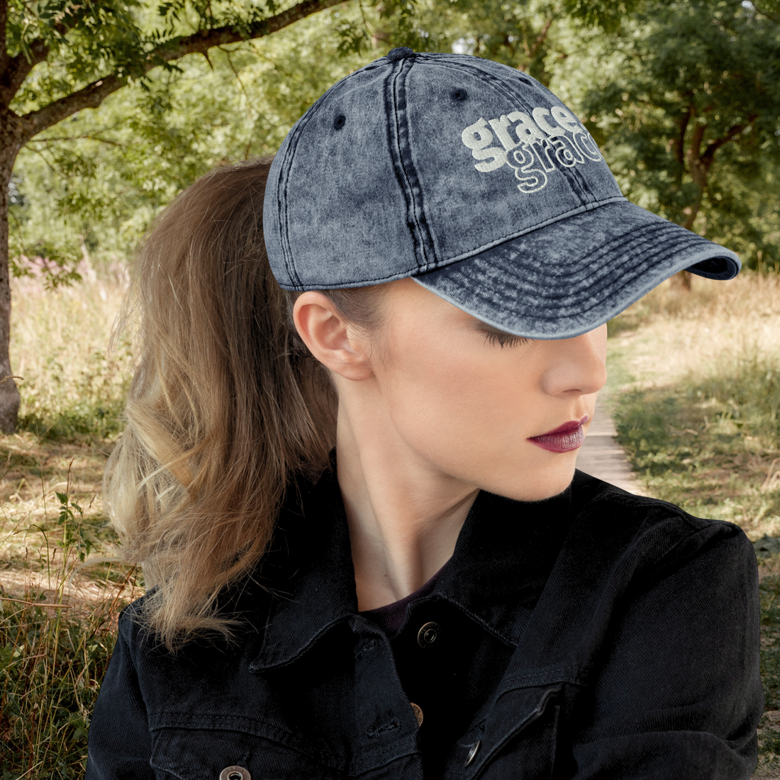 Grace Upon Grace Vintage Dad Hat