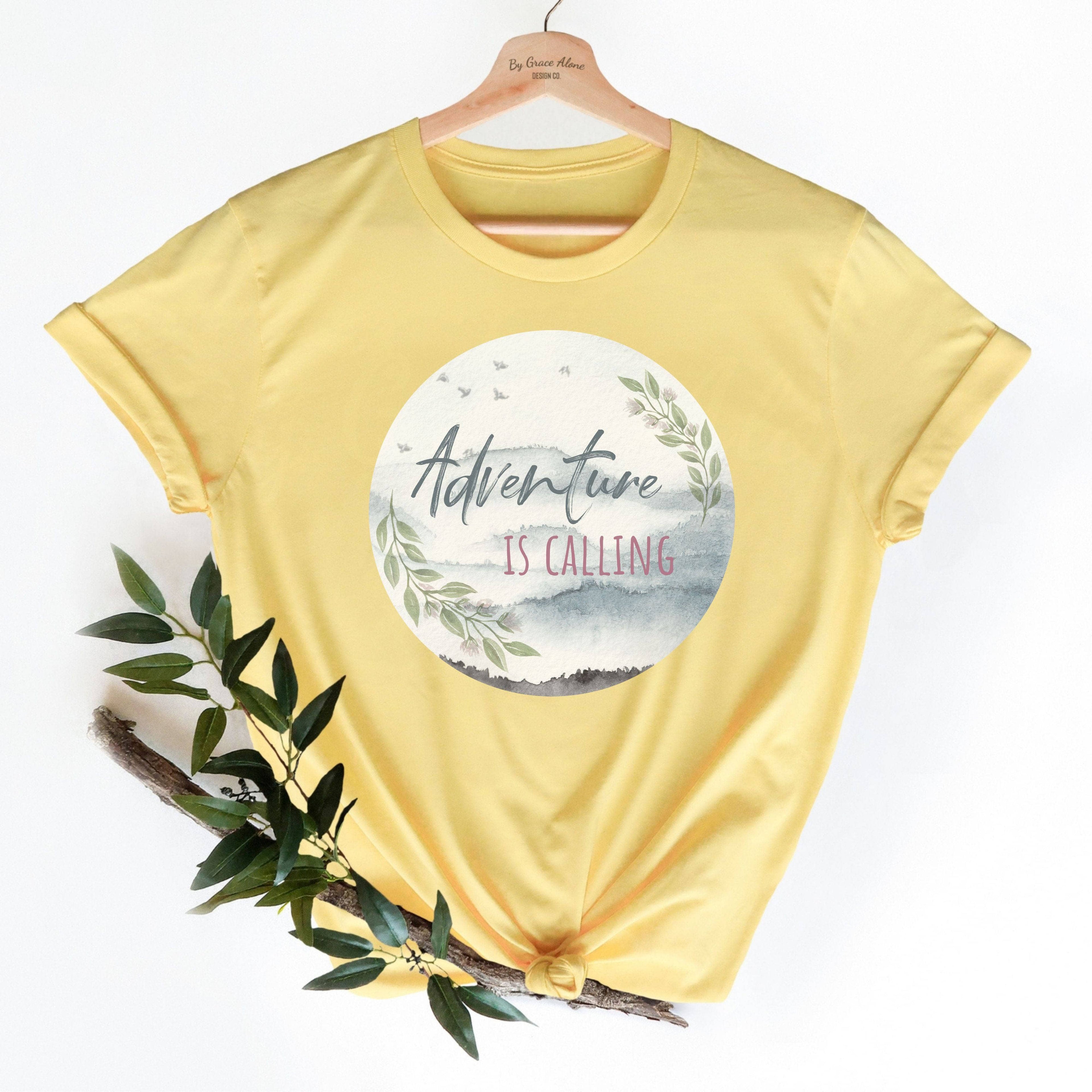 Adventure Is Calling 2 Corinthians 2:14 Unisex T-Shirt Classics Yellow