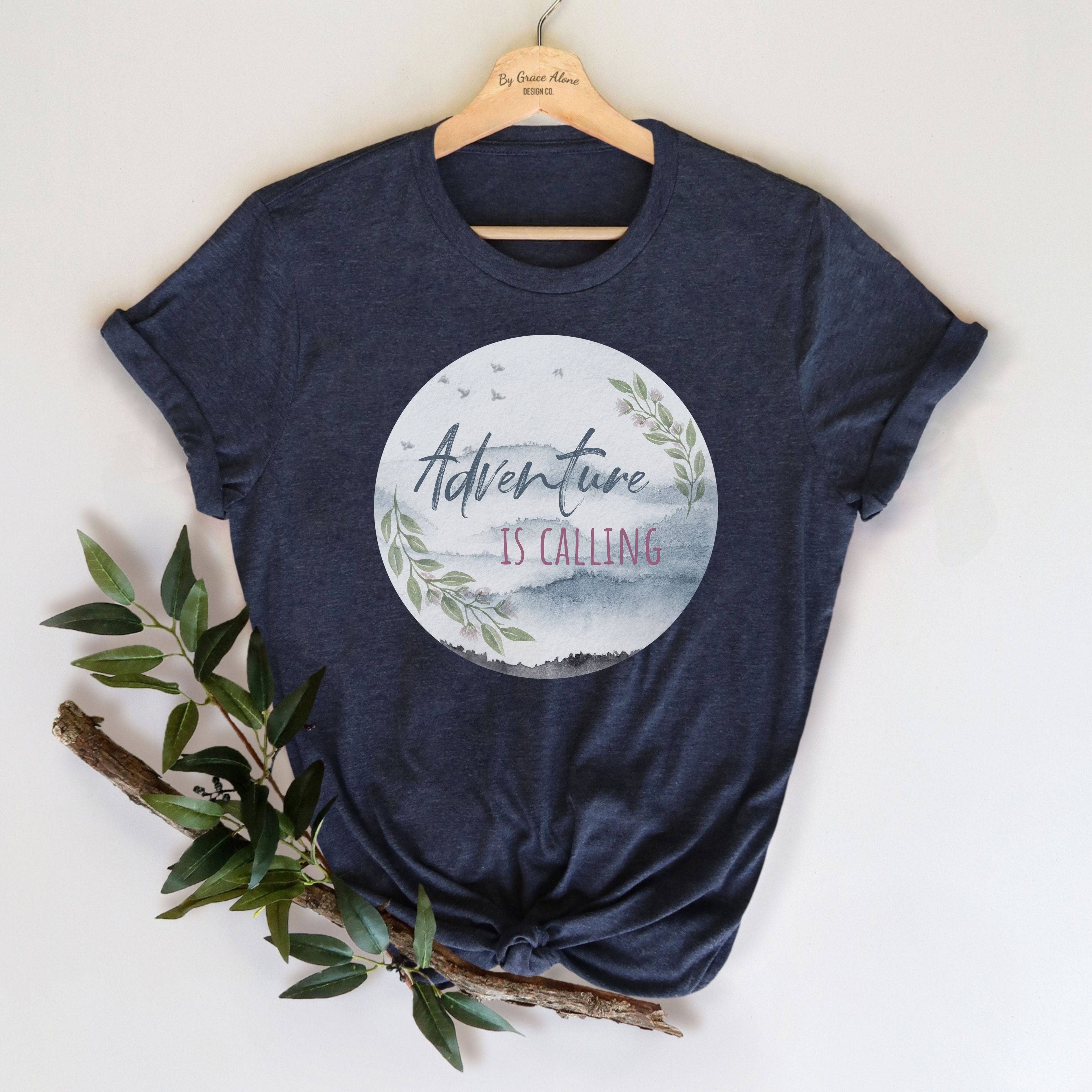 Adventure Is Calling 2 Corinthians 2:14 Unisex T-Shirt Heathers Heather Midnight Navy