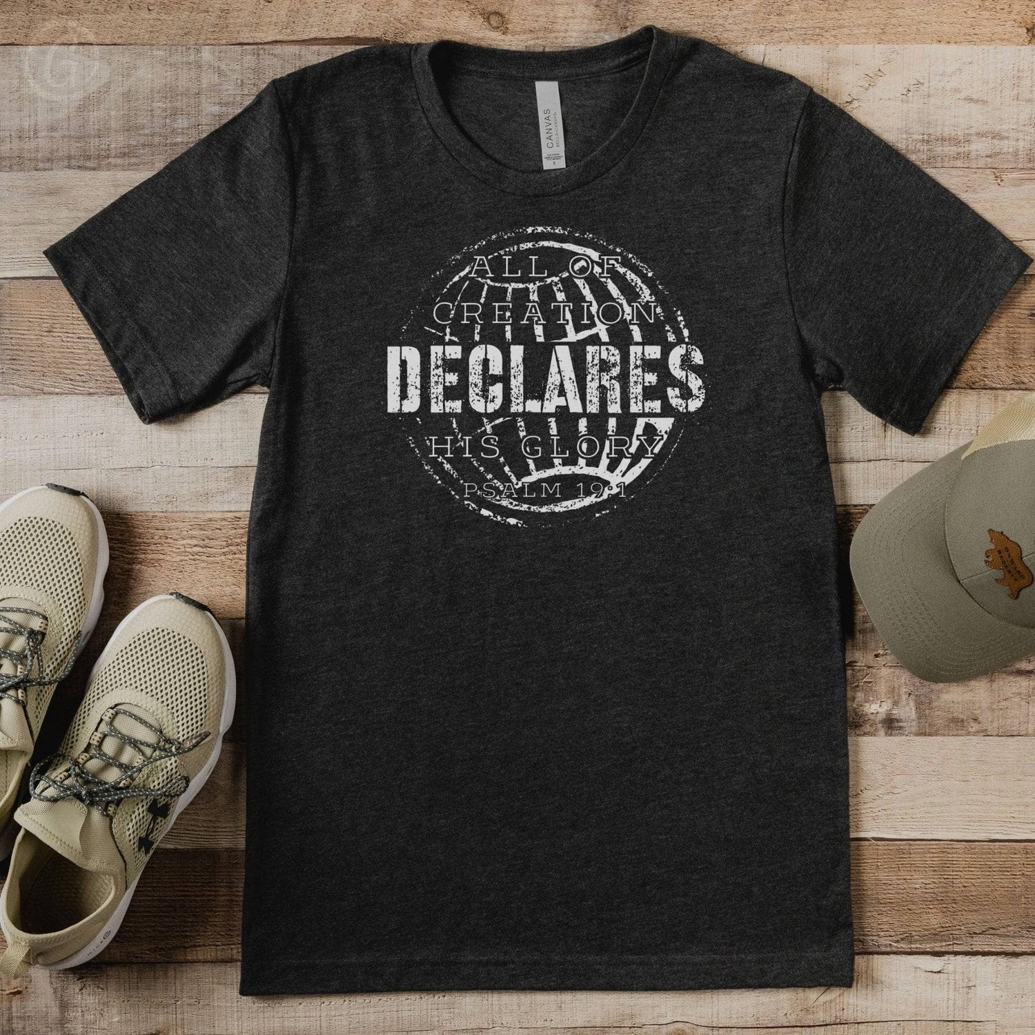 All Of Creation Declares His Glory Unisex T-Shirt Heathers Dark Grey Heather