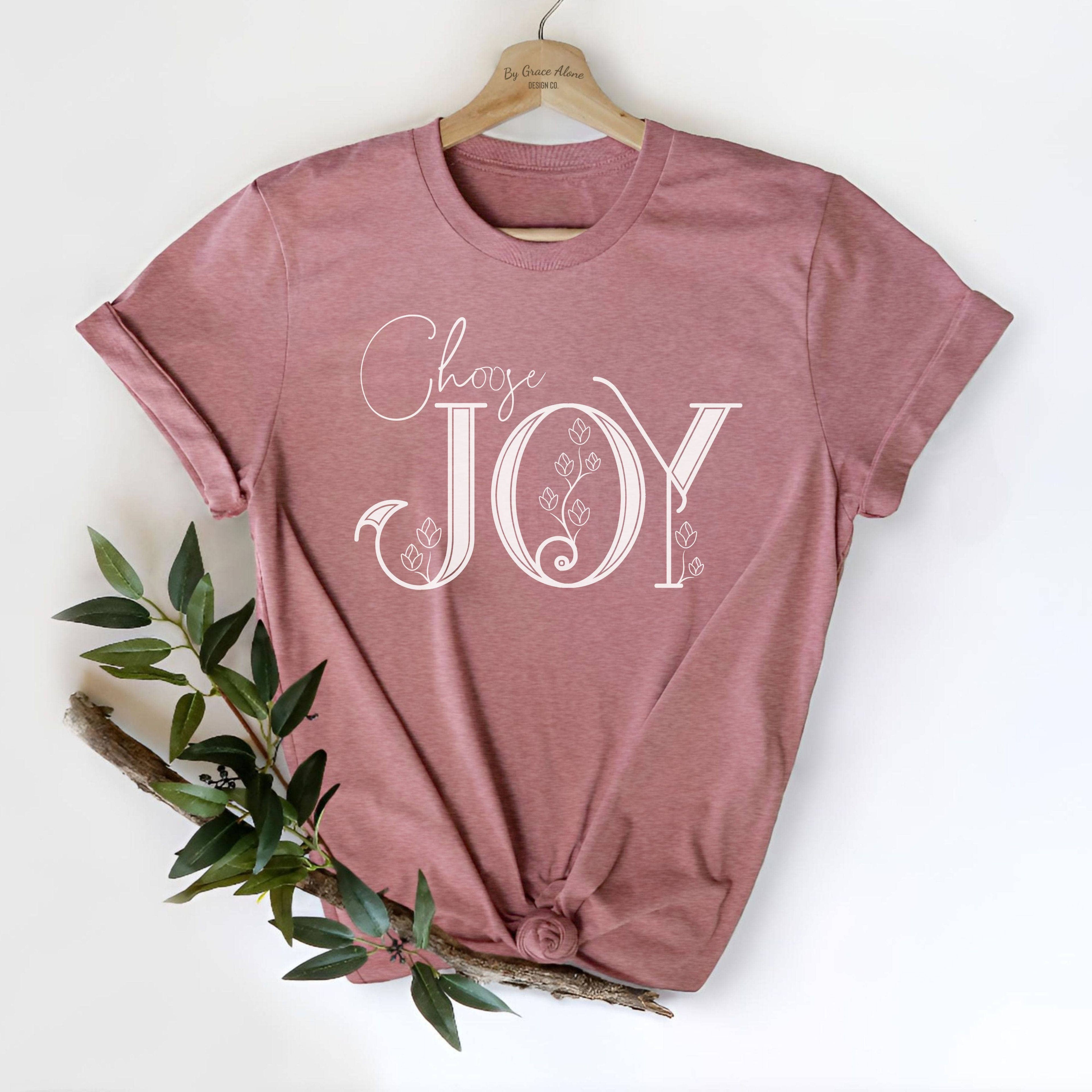 Choose Joy Habakkuk 3:17-18 Unisex T-Shirt Heathers Heather Mauve