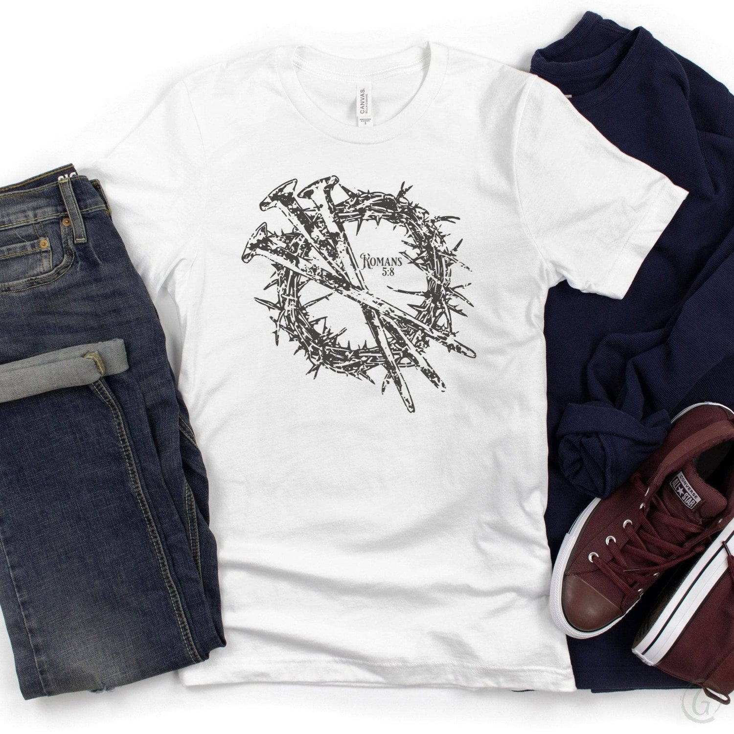 Crown Of Thorns Unisex T-Shirt Classics White