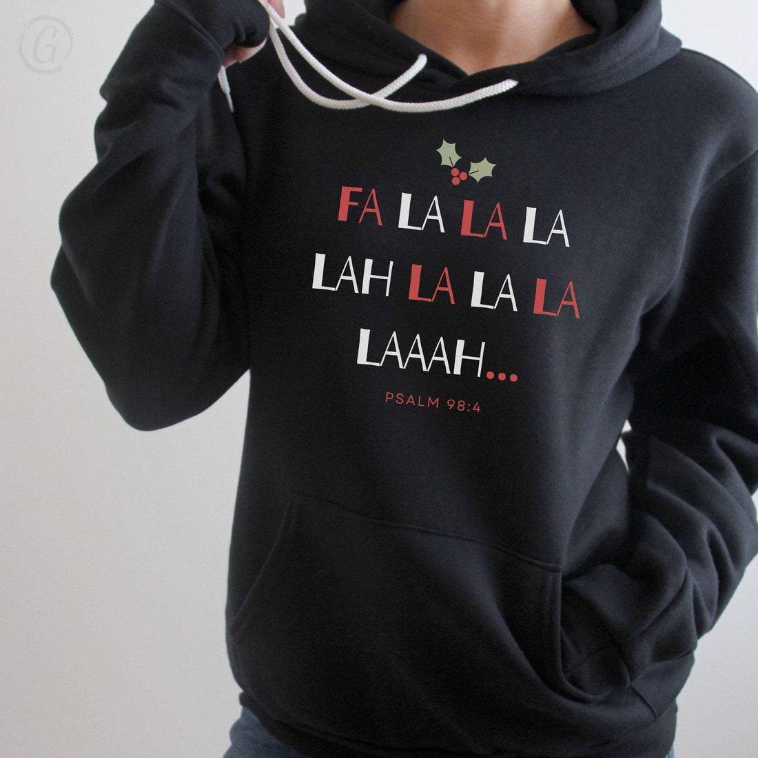 Fa La La La... Premium Unisex Pullover Hoodie Black