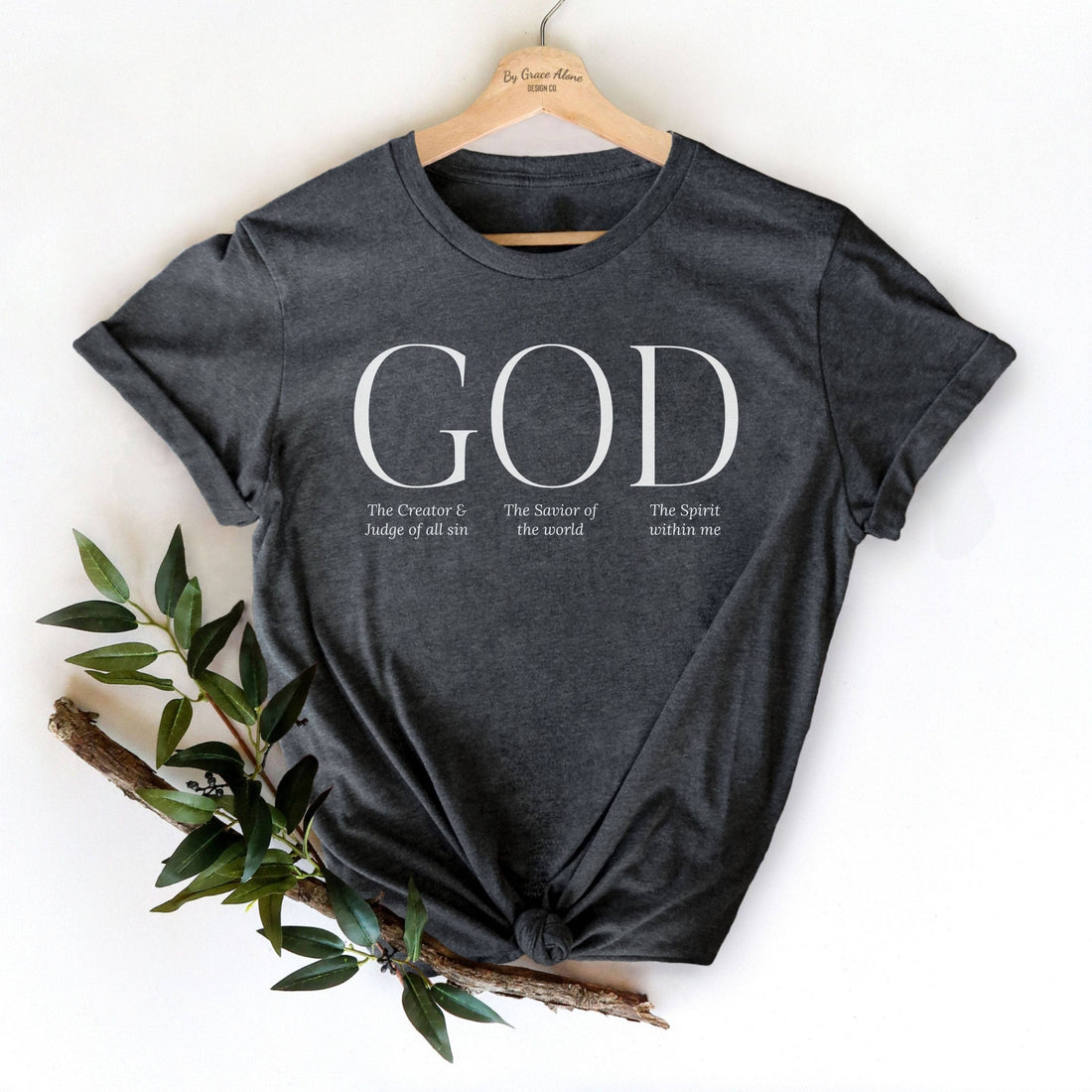 GOD And His Attributes Unisex T-Shirt Heathers Dark Grey Heather