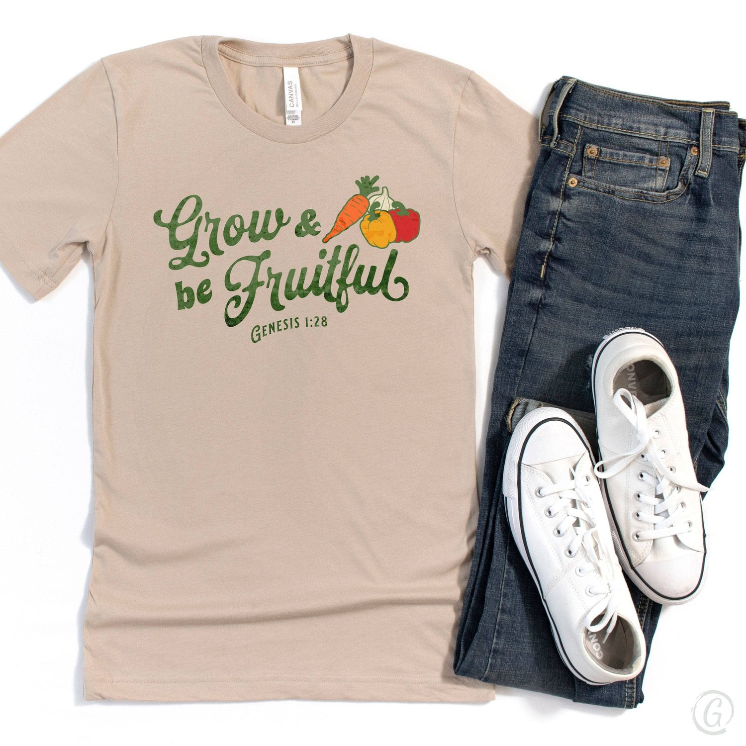 Grow &amp; Be Fruitful Unisex T-Shirt Classics Tan