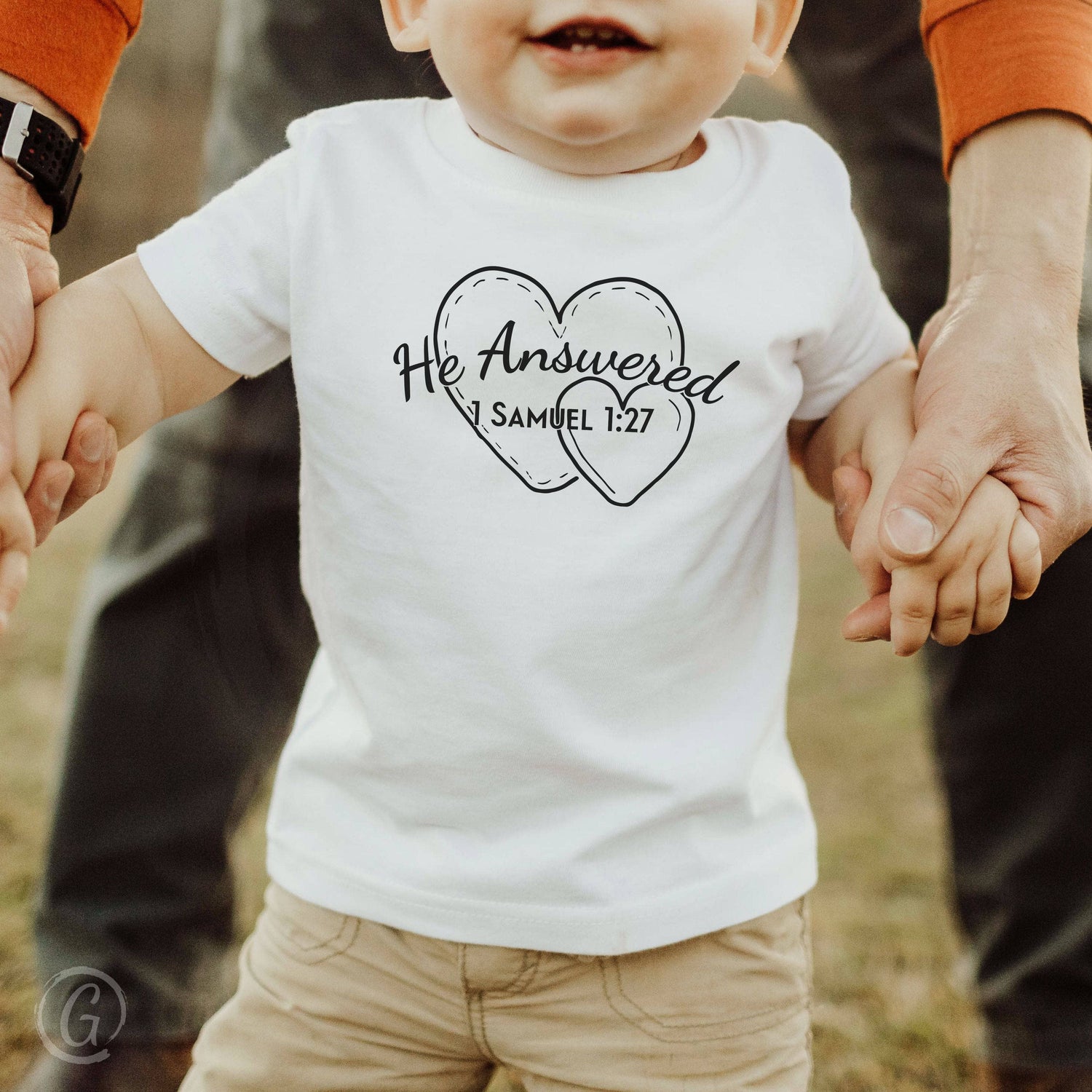 He Answered Infant T-Shirt White