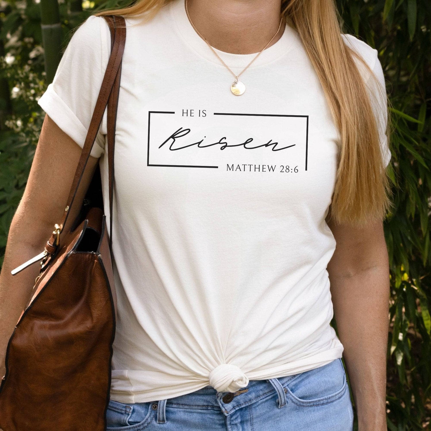 He Is Risen Matthew 28:6 Unisex T-Shirt Classics White