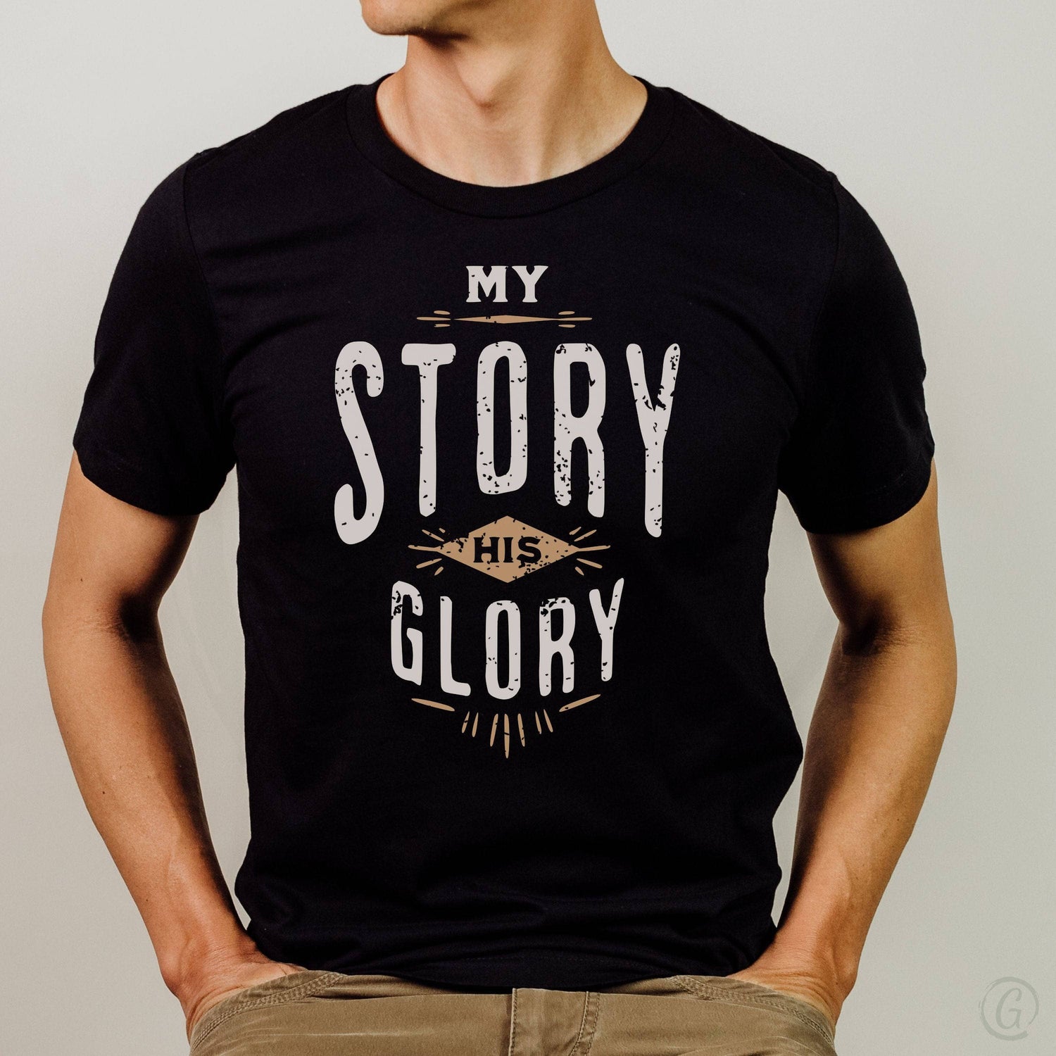 My Story His Glory Unisex T-Shirt Classics Black
