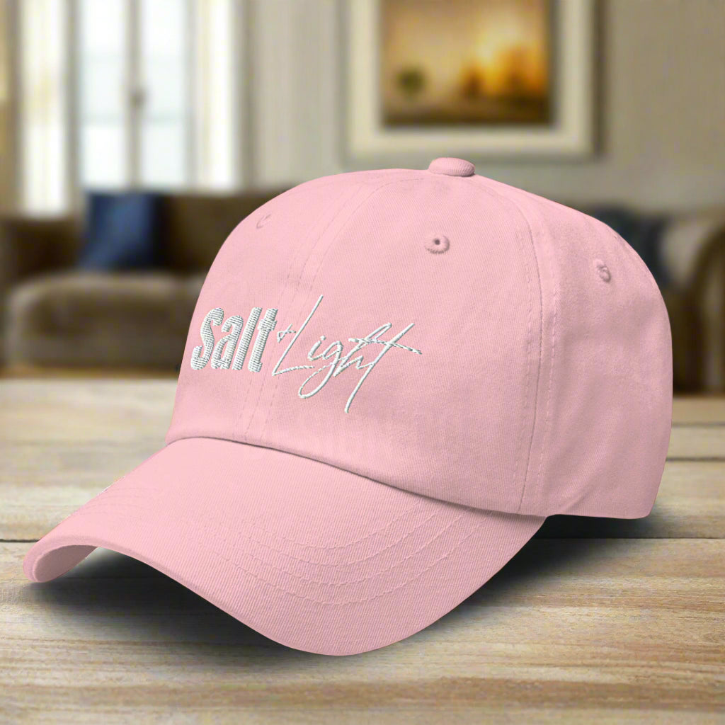 Salt &amp; Light Matthew 5:13-16 Dad Hat Pink