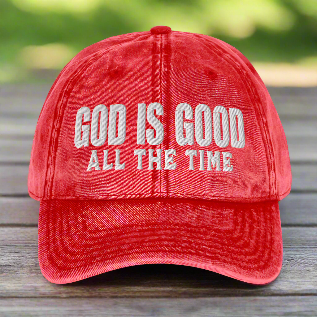 God Is Good All The Time Vintage Hat