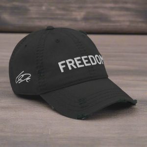 Freedom Distressed Charlie Kirk Christian Dad Hat - Isaiah 6:8 Here I Am, Send Me